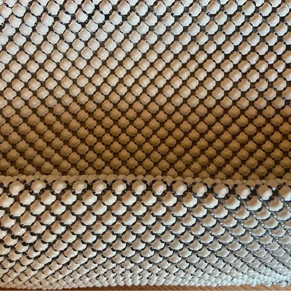 Antique Vintage Whiting & Davis Handbag Purse Ivory Metal Mesh - Picture 5 of 5